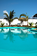 A nice big pool is just a step away
